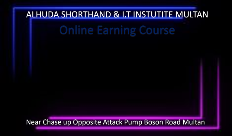 online earning course