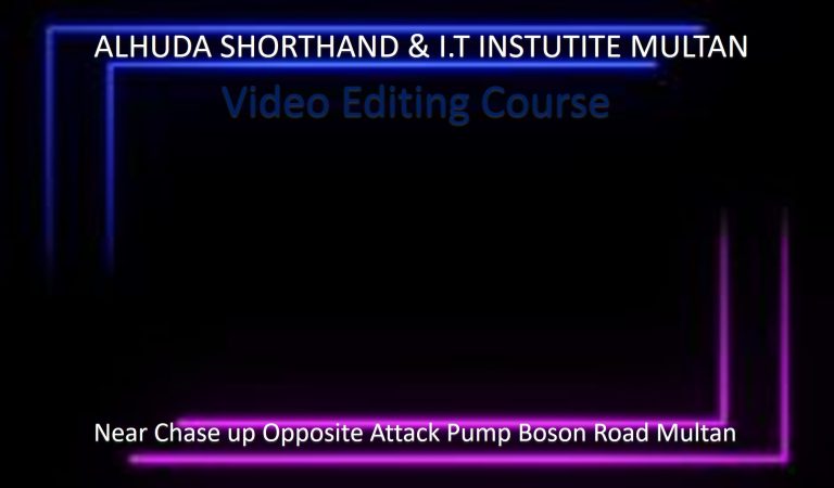 video editing course
